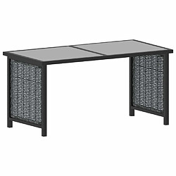 Acheter Maison Chic Salon de jardin 8 pcs + coussins - Mobilier/Meubles de jardin - Table et chaises d'extérieur Résine tressée Anthracite -MN22099