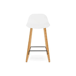 Kokoon Design Tabouret de bar design ASTORIA WHITE 47x46x86,5 cm