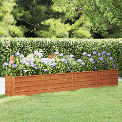 Maison Chic Jardinière,Lit surélevé de jardin - Bac à fleurs - pot de fleur rouillé 320x40x45 cm acier corten -GKD17058