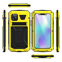 Coque en silicone avec béquille jaune pour votre Apple iPhone 11 6.1 pouces