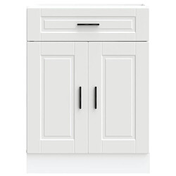 Avis vidaXL Armoire de cuisine Porto blanc bois d'ingénierie