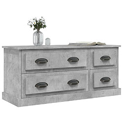 Acheter Maison Chic Meuble TV scandinave - Banc TV pour salon gris béton 100x35,5x45 cm bois d'ingénierie -MN96859