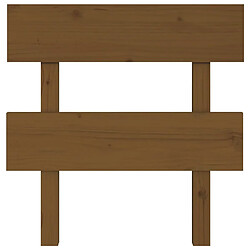 Avis Maison Chic Tête de lit scandinave,Meuble de chambre Marron miel 93,5x3x81 cm Bois massif de pin -MN65632