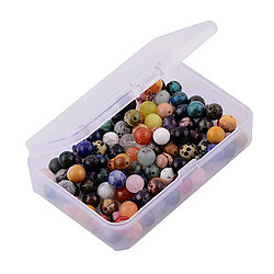 100pcs Perles en Vrac avec Boîte Perles Espacées Perles Intercalaire Fabrication Bijoux Bricolage