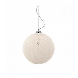 Ideal Lux Suspension Blanche BASKET 1 ampoule Diamètre 36 Cm