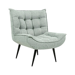 Beliani Fauteuil ALVESTA Tissu Vert menthe