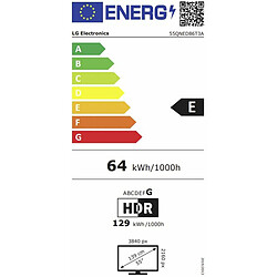 Acheter TV intelligente LG 55QNED86T3A 4K Ultra HD 55" HDR HDR10 QNED