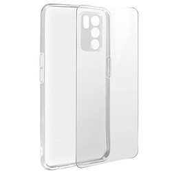 Avizar Coque Oppo Reno 6 Souple et Film Verre Trempé 9H transparent