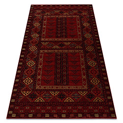 RUGSX Tapis en laine KASHQAI 4346 300 oriental, géométrique bordeaux 80x160 cm