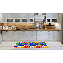 Alter Chemin de cuisine, 100% Made in Italy, Tapis antitache avec impression numérique, Tapis antidérapant et lavable, Modèle de Noël - Callum, cm 140x52