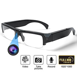 Totalcadeau Lunettes verres transparents caméra espion vidéos Full HD 1080P son