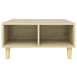 Avis vidaXL Table basse chêne sonoma 60x60x30 cm bois d'ingénierie