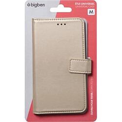 Folio Wallet Universel M avec languette de fermeture Or Bigben pas cher