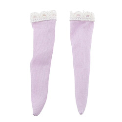 1/6 Violet Bas Chaussettes Dentelle Pour BJD Blythe Poupées Vêtements Accessoires pas cher