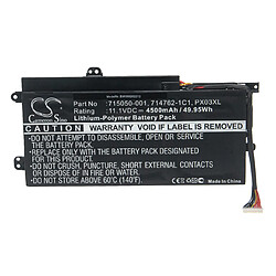 vhbw Batterie compatible avec HP K002TX, TPN-C109, TPN-C110, TPN-C111 ordinateur portable Notebook (4500mAh, 11,1V, Li-polymère)