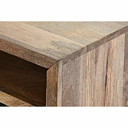 Table Basse DKD Home Decor Noir Marron Clair Métal Bois de manguier 120 x 60 x 45 cm pas cher