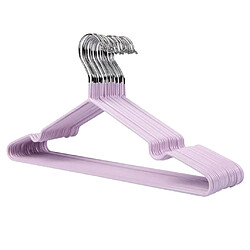 Porte-vêtements Cintre Support De Revêtement En PVC Porte-cintre En Acier Lilas