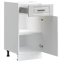 Acheter vidaXL Armoire de cuisine Porto gris béton bois d'ingénierie