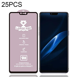 Wewoo Film de verre trempé Pour OPPO R15 Pro 25 PCS 9H HD de plein écran à haute alumine