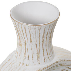 Vase Alexandra House Living Blanc Doré Céramique 11 x 27 x 47 cm