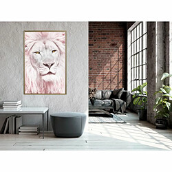 Paris Prix Affiche Murale Encadrée Dreamy Lion 40 x 60 cm Or