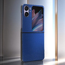 Avis Avizar Coque pour Oppo Find N2 Flip Style carbone Conception 2 parties Bleu