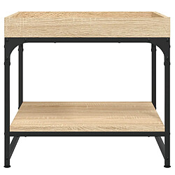 Acheter ComfortXL Table Basse Chêne Sonoma 49,5x49,5x45 Cm Bois D'ingénierie