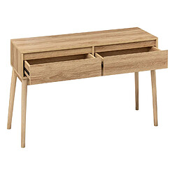 Acheter Five Simply Smart Console 2 tiroirs Liam en bois - Marron