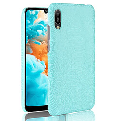 Wewoo Coque PC antichoc texture crocodile + PU pour Huawei Y6 Pro 2019 vert