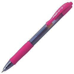 Stylo gel Pilot G-2 07 Rose 0,4 mm (12 Unités)