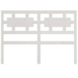 Acheter Maison Chic Tête de lit moderne pour chambre - Décoration de lit Blanc 140,5x4x100 cm Bois massif de pin -MN60782