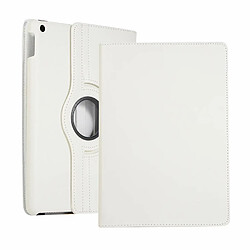 Xeptio Housse nouvel Apple iPad 10,2 2019 Wifi - 4G/LTE blanche - Etui coque blanc de protection 360 degrés tablette New iPad 10.2 pouces - accessoires pochette