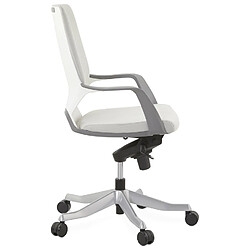 Alterego Fauteuil de bureau design 'BABEL' en tissu gris pas cher