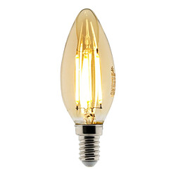 Elexity - Ampoule LED Déco Ampoule Déco filament LED ambrée Flamme 4W E14 400lm 2500KK