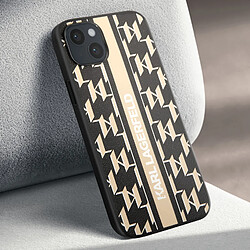 Avis Karl Lagerfeld Coque pour iPhone 14 Plus Dos Cuir Vegan Bords Rehaussés Noir