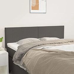 vidaXL Têtes de lit 2 pcs Gris 72x5x78/88 cm Similicuir