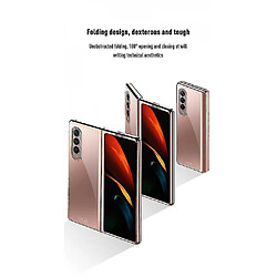 Acheter Universal Samsung Galaxy Z Fold 3 Case, pour Samsung Galaxy Z Fold 3 5G Electroplaste Transparent Ultra-Thin