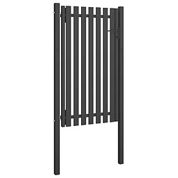 vidaXL Portail de clôture de jardin Acier 1x2,25 m Anthracite