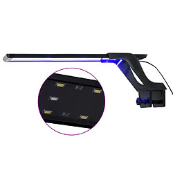 vidaXL Lampe à LED d'aquarium avec pince 35-55 cm Bleu et blanc