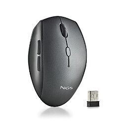 Souris sans fil ergonomique NGS - 5 boutons - Touches silencieuses - Molette de défilement - Connexion 2,4 Ghz - DPI réglable - Couleur Noir