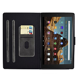 Etui en PU magnétique avec support et porte-carte pour votre Amazon Fire HD 8 (2016)/(2017)/(2018) - gris