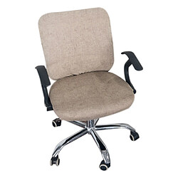 Avis Housses de chaise d'ordinateur de bureau souples extensibles et extensibles Beige Beige