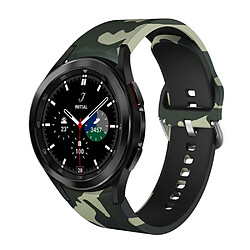 Bracelet en silicone motif imprimé rigide camouflage vert pour votre Samsung Galaxy Watch4 40mm/44mm