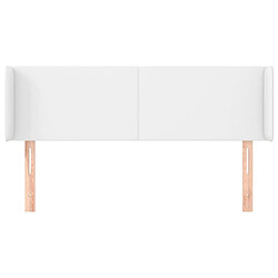 Avis Maison Chic Tête de lit scandinave avec oreilles,meuble de chambre Blanc 147x16x78/88 cm Similicuir -MN68368