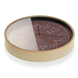 Horloge Murale Versa Marron Plastique (4,3 x 30,5 x 30,5 cm)