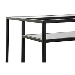 Acheter Pegane Table basse en bois et métal coloris noir et naturel - longueur 120 x Profondeur 60 x hauteur 50 cm