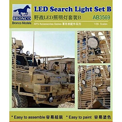 Bronco Models Led Search Light Set B - Accessoire Maquette