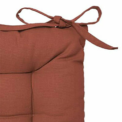 Coussin de Chaise Loria 38x38cm Terracotta