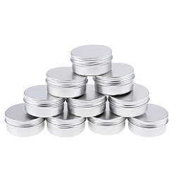 10x 50ml Conteneurs Cosmétiques Vide Pots de Voyage pour Echantillons Maquillage, Crème, Baume à lèvres , Paillette , Poudre