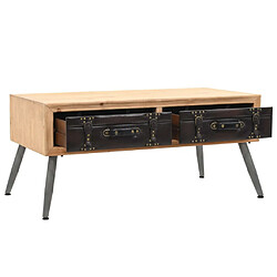 Maison Chic Tabls basse,Table Console pour salon Bois massif de sapin 115 x 55 x 50 cm -MN73843 pas cher